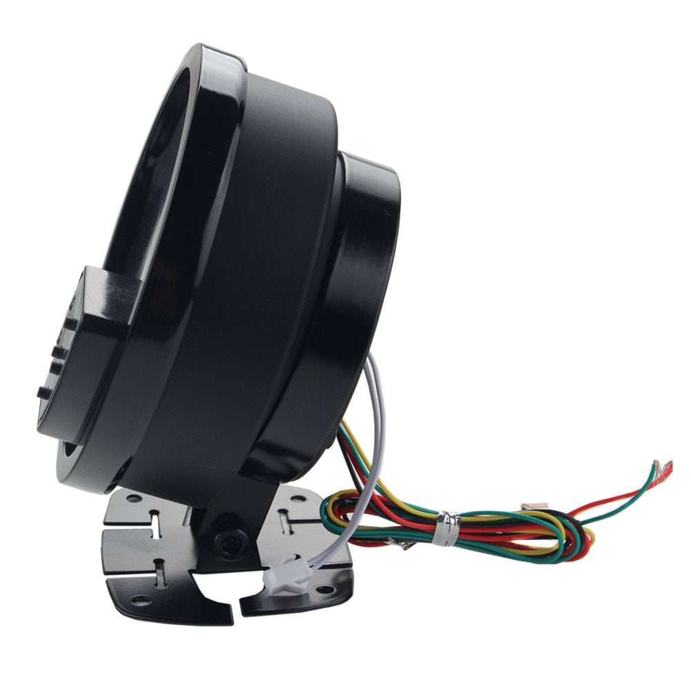 ديوهيل مقياس سرعة دوران الكتروني 5 انش 7 الوان LED 11K 12 فولت عدد الدورات في الدقيقة مع ضوء تغيير احمر ووجه اسود تلقائي جي دي ام عالمي 11000، اكسسوارات السيارات