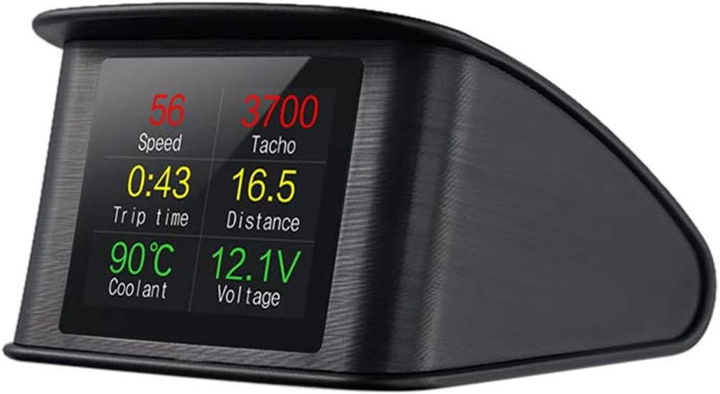 سكيدو عداد سرعة رقمي ذكي P10 بشاشة عرض امامية للسيارة مع منفذ OBDII/EUOBD وشاشة LED وماسح ضوئي OBDII