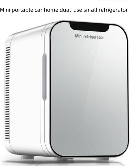ثلاجة منزلية صغيرة للسيارة سعة 20 لتر من جانج كيانج، يمكنها حمل 24 زجاجة من الكولا، ثلاجة للعناية بالبشرة المنزلية، مزدوجة الاستخدام للسيارة والمنزل والتبريد والتدفئة، لوحة من الزجاج المقوى ABS (فضي)