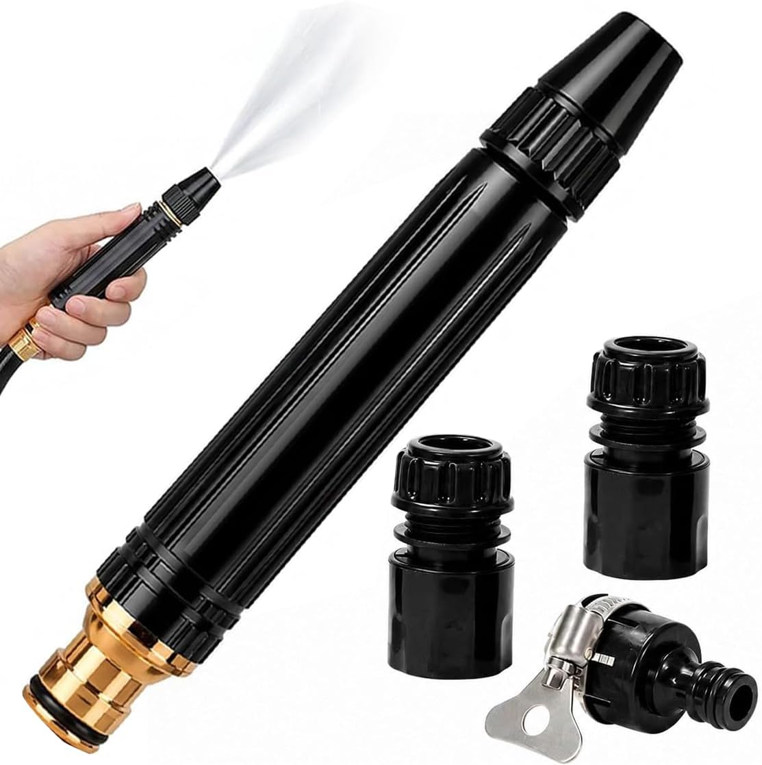 BananaHome Home High-Pressure Car Wash Water Gun, Car Wash Water Gun Garden Hose Sprayer, Adjustable Spray Patterns, for Watering Plants and Vegetables, and Car Washing