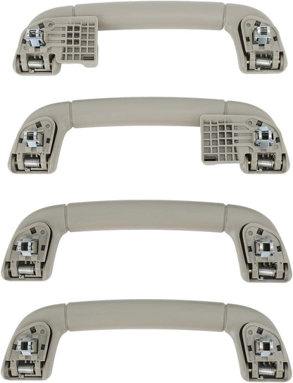 BROLEO 4pcs Front Roof Handle Pull Grab Handle, Interior Grab Handle Compatible with Camry XV40 2006-2013, 2008-2019, Prado 2014-2019, Comfortable Grip Assist Handle