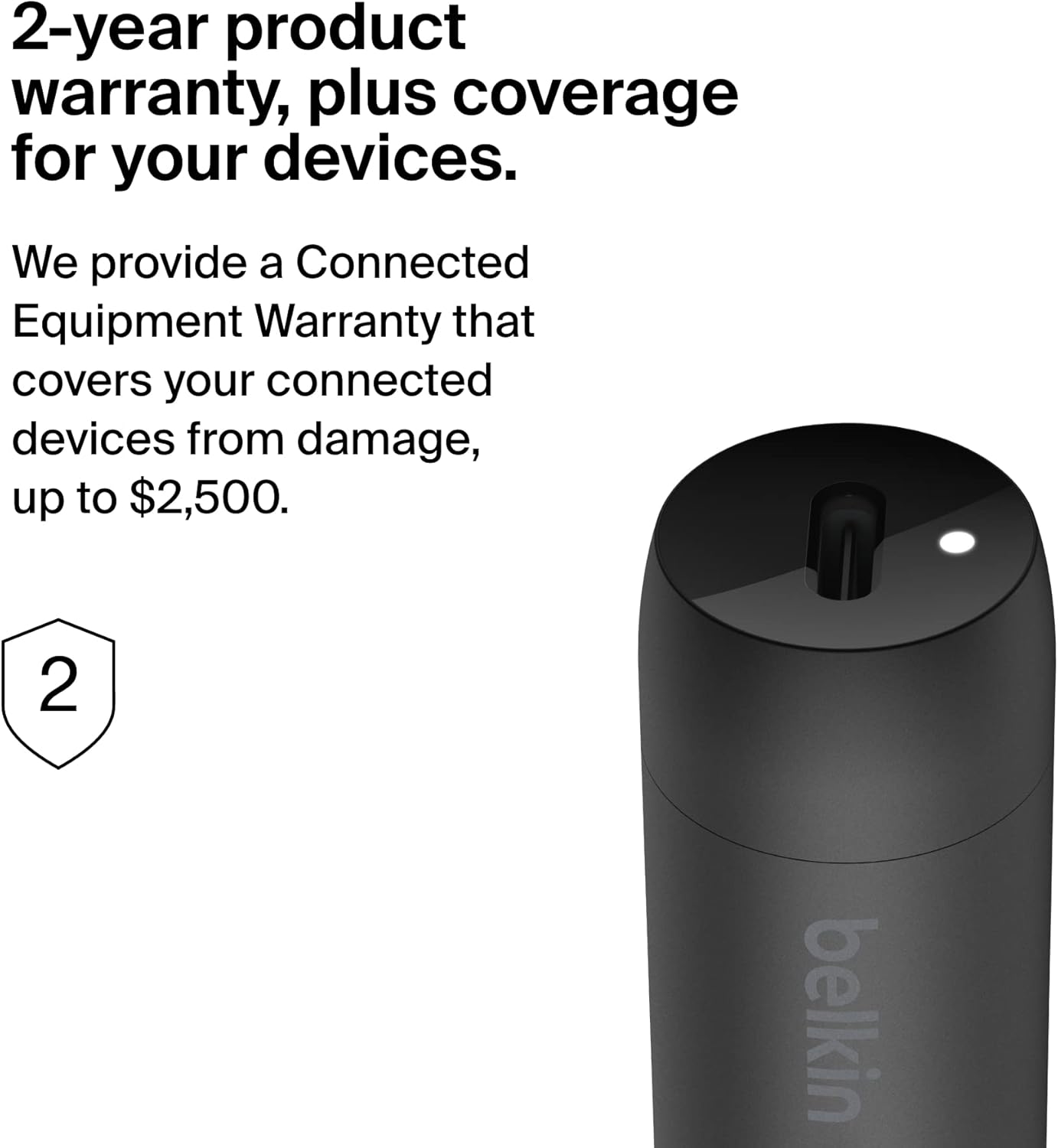 شاحن سيارة سريع Belkin BoostCharge 30W، تصميم صغير الحجم مع منفذ توصيل طاقة USB-C، شاحن سيارة USB متوافق عالميًا مع iPhone 16 و15 وSamsung Galaxy S23 وNote وPixel والمزيد - أسود