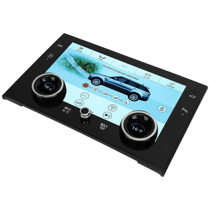Cryfokt 1080P HD Display Car AC Touchscreen, 10in ABS and Metal with LCD, Day and Night Mode, Easy to Operate for V8