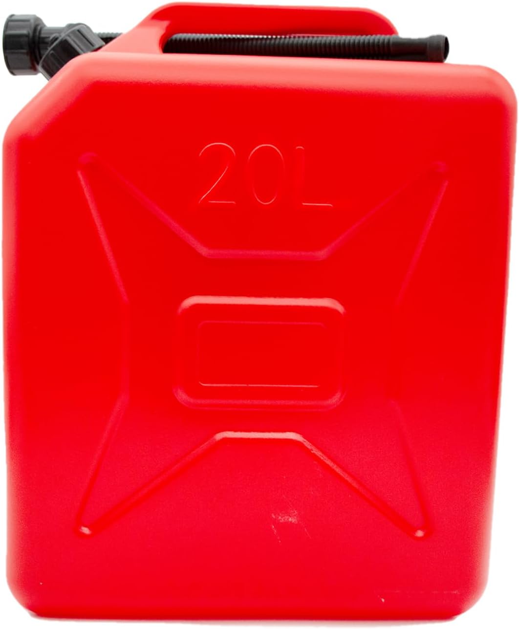 Duravel Jerry Can - 20 Litre- Fuel Can Container for Oil Petrol Diesel Storage Moving Red Cans, UN Regulations Approved Heavy Duty Backup Petrol Tanks Mount for Motorcycle SUV ATV Most Cars