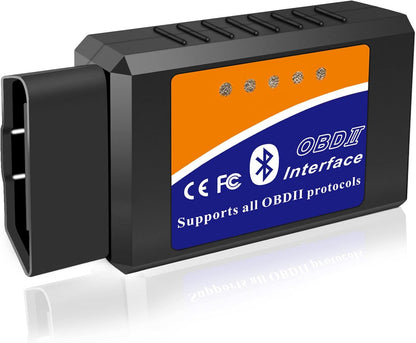 قارئ رموز ماسح ضوئي بلوتوث OBD2 من ايداسيون لنظام تشغيل اندرويد ويندوز، محول OBDII لفحص ضوء المحرك لعزم الدوران، او بي دي فيوجن، تطبيق الماسح الضوئي للسيارة