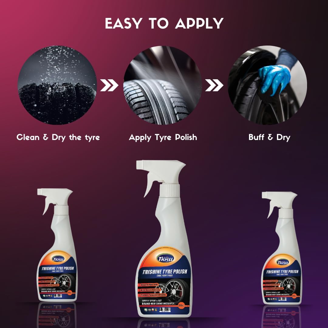 ثيريل تري شاين سبراي ملمع اطارات سوبر شيني 700 مل – لمعان نهائي وحماية لعجلاتك