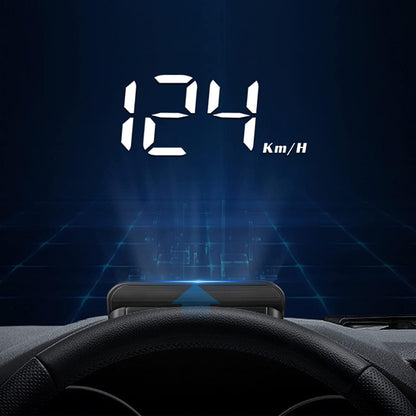 Car Speedometer, OBD2 HUD Windscreen Projector Multifunctional Display Alarm Fatigue Driving Reminder
