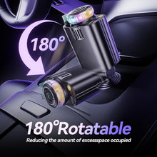 شاحن سيارة قابل للسحب مع ضوء النجوم والعلاج العطري، محول شاحن سيارة USB C 5 في 1، شحن سريع 30 واط، معطر هواء للسيارة متوافق مع ايفون 16 15 14 13 12 واندرويد
