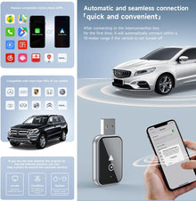 ViBon Wireless CarPlay Adapter for iPhone,2in1 Convert Wired to Wireless Apple/Android CarPlay Adapte，Apple/Android with USB