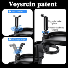 X spring Cup Holder Extender, Black Car Cup Holder Expansion Adapter, Multi-Functional Vehicle Drink Organizer for Road Trips, Commuting, and Daily Driving Convenience