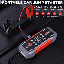 Jump Starter with Air Compressor 8000A, 14 in 1 Car Battery Jump Starter with 45W Quick Charger,(All Gas/14L Diesel),150PSI Tire Inflator & Air Inflator/Deflator Pump