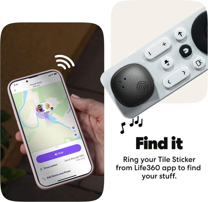 Tile by Life360 Essentials - Bluetooth Trackers & Item Locators for Keys, Wallets, Remotes & More; Easily Find All Your Things. Both iOS and Android Compatible. 4-Pack (Mates/Slim/Sticker)
