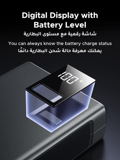 يوجرين 1000A باور بانك لسيارة القفز، 12000mAh المحمولة تعزيز البطارية مع كابلات القفز الذكية LED ضوء شاشة رقمية لمحركات البنزين 6.0 لتر 3.5 لتر الديزل والطوارئ