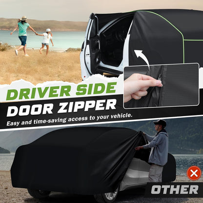 for Porsche 911 Car Cover (1998-2025) All-Weather 7-Layer Protection | Waterproof, UV, Dust, Snow Shield for 991, 992, 996, 997 Series | with Zipper Door & Windproof Straps