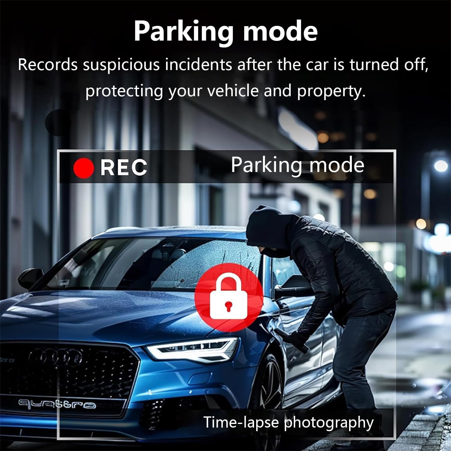 4 Channel Dash Cam 360° View Front and Rear Left Right Inside Camera for Cars, GPS and 5G Band WiFi, Night Vision, 180 Wide Angle, WDR, 24H Parking Mode, Included 64GB Card
