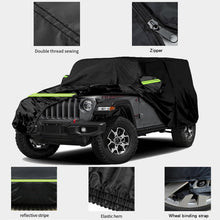 Waterproof Car Cover for Jeep Wrangler 4 Door Weather Protection Car Cover 192 x 75 for 174 inch Wrangler