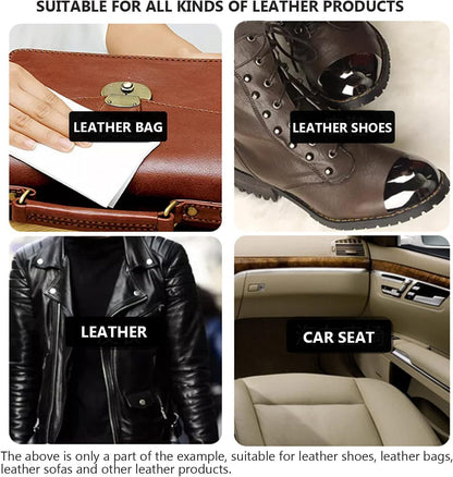 Premium Leather Cleaning Wipes, 80 Sheets, Keep It Clean and Healthy, Easy to Use, Dashboard and Seat Cleaning, Quick Dry, Protect from Crack and Damage, for Car Shoes Furniture 10200010