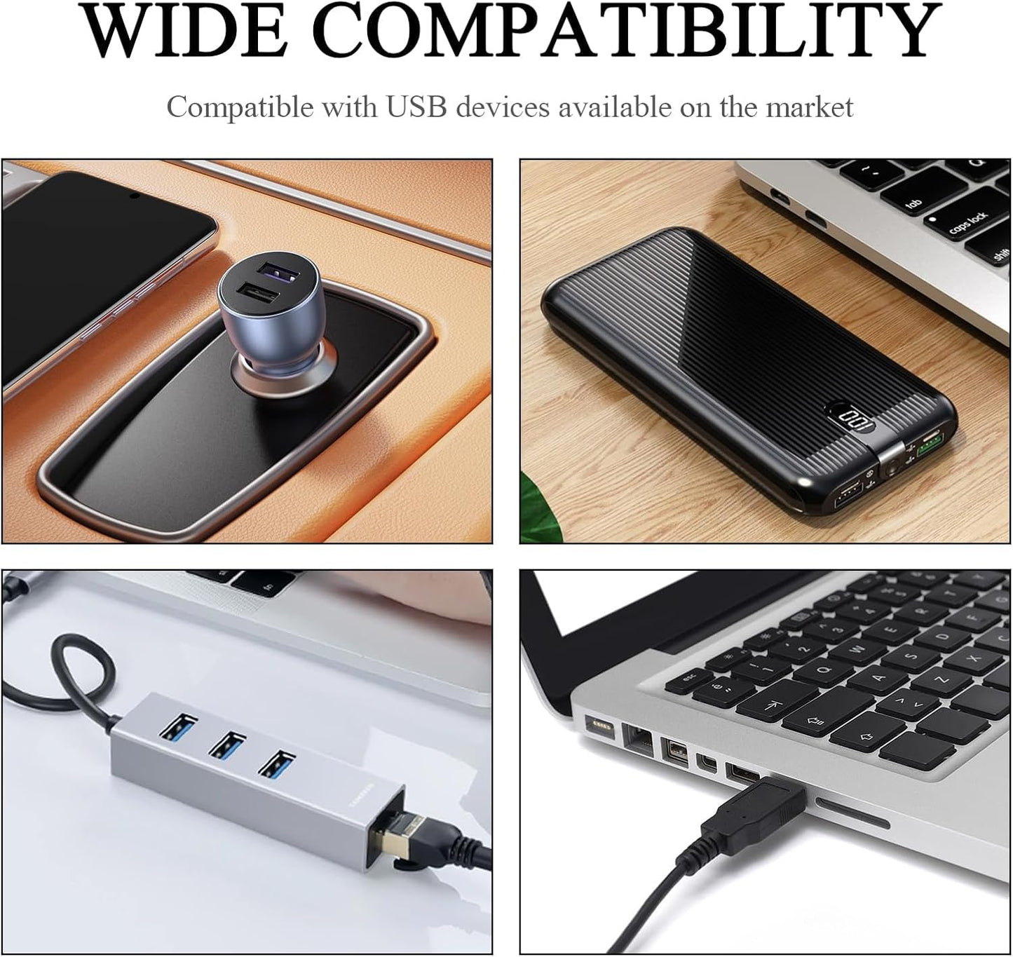 مصابيح LED USB للسيارة من 4 قطع، مصابيح ليلية مدمجة لداخل السيارة، مجموعة عالمية للسيارات المحيطة، ديكور سيارات صفراء، مجموعة اضاءة LED لسيارات ار في وسيارات الدفع الرباعي