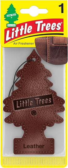 Little Trees Tree Card Air FReshener Leather, Brown, 10290, 1-Pack