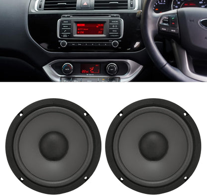 Generic 6.5 Inch 2-Pack Coaxial Car Speakers, 600W Max Power, 93dB Sensitivity, 4-Ohm Impedance, Flush Mount, 60Hz-20KHz Frequency Response