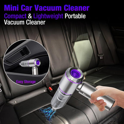 Handheld Car Vacuum Cleaner Cordless，19000PA High Power Car Vacuum Cleaner and Air Duster, 3-in-1 Portable Mini Car Vacuum Cleaner, 120W High Power Hand Held Vacuum for Car, Home, Office, Pet