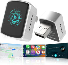 Wireless CarPlay Adapter & Android Auto (2-in-1) - Mini USB/USB-C Adapter Converts Wired to Wireless, Plug & Play, Stable Lag-Free for iPhone & Android (2025 Upgraded)