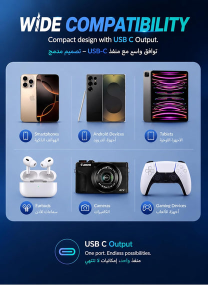 فيليبس شاحن سيارة USB نوع سي 60 واط بمنفذين مع كيبل USB-C بطول 1 متر، شحن سريع، حماية ذكية، لايفون وسامسونج وايباد والتابلت، DLP5522CC/00