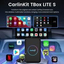 Carlinkit Tbox LITE S (ترقية)، صندوق Android Ai فائق 4 في 1 مع مخرج HDMI 4 + 32 جيجابايت، يأتي مع متجر Google Play / Netflix / نظام ترفيهي داخل السيارة، معتمد من Google GMS