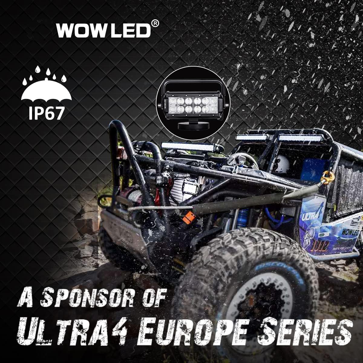 Portable 36W Floodlight Magnetic Base Led Light Bar Offroad Driving Work Lamp Flood Beam For Truck Car Boat 4X4 Camp 12V 24V Fog