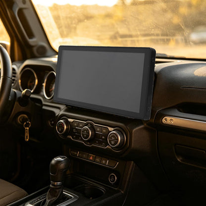 Denash 10.2" Car Play Screen for Car, Wireless Play & Android Auto Touchscreen Display, Voice Control GPS Navigation Bluetooth FM and Hands-Free Calling (Desktop + Suction Cup)