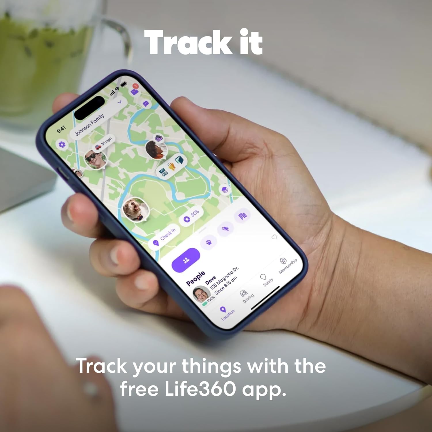Tile by Life360 Starter Pack - Bluetooth Trackers and Item Finders for Keys, Wallets & More. Both iOS and Android Compatible. Phone Finder. 2-Pack (Black Mate/Slim)
