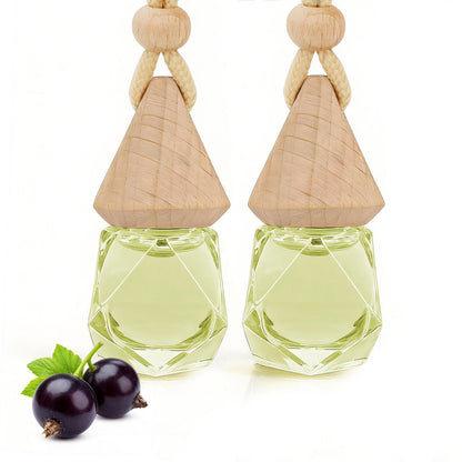 Car Air Freshener Diffuser 2 Pack, Rose Scent Hanging Car Fresheners Diffuser Up to 120 Days with Vent Clip Automotive Air Fresheners, Strong Perfume Car Diffuser for Women Men