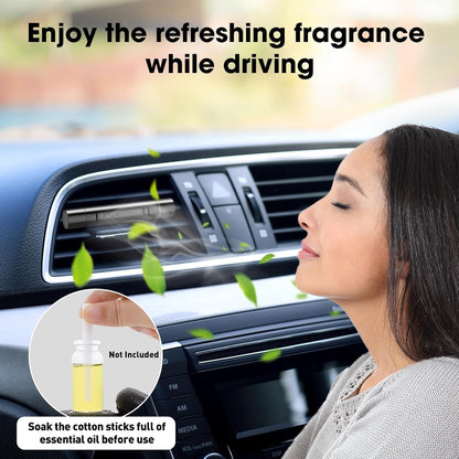 عبوة من قطعتين من مشابك تهوية معطر هواء السيارة المخصصة من هوم كلاود مع 12 عصا اعادة تعبئة للسيارة والمكتب والمطبخ والحمام وبيوت الحيوانات الاليفة
