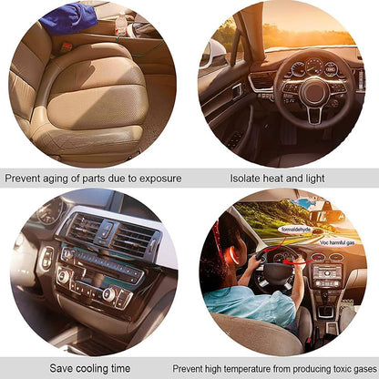 Padom Car Windshield Sun Shade Umbrella, Foldable Car Sun Shade Windshield, Fit Sedan SUV Pickup Truck Most Vehicles Car Window Shades, Front Windshield Sunshade for car Accessories (57"*31")