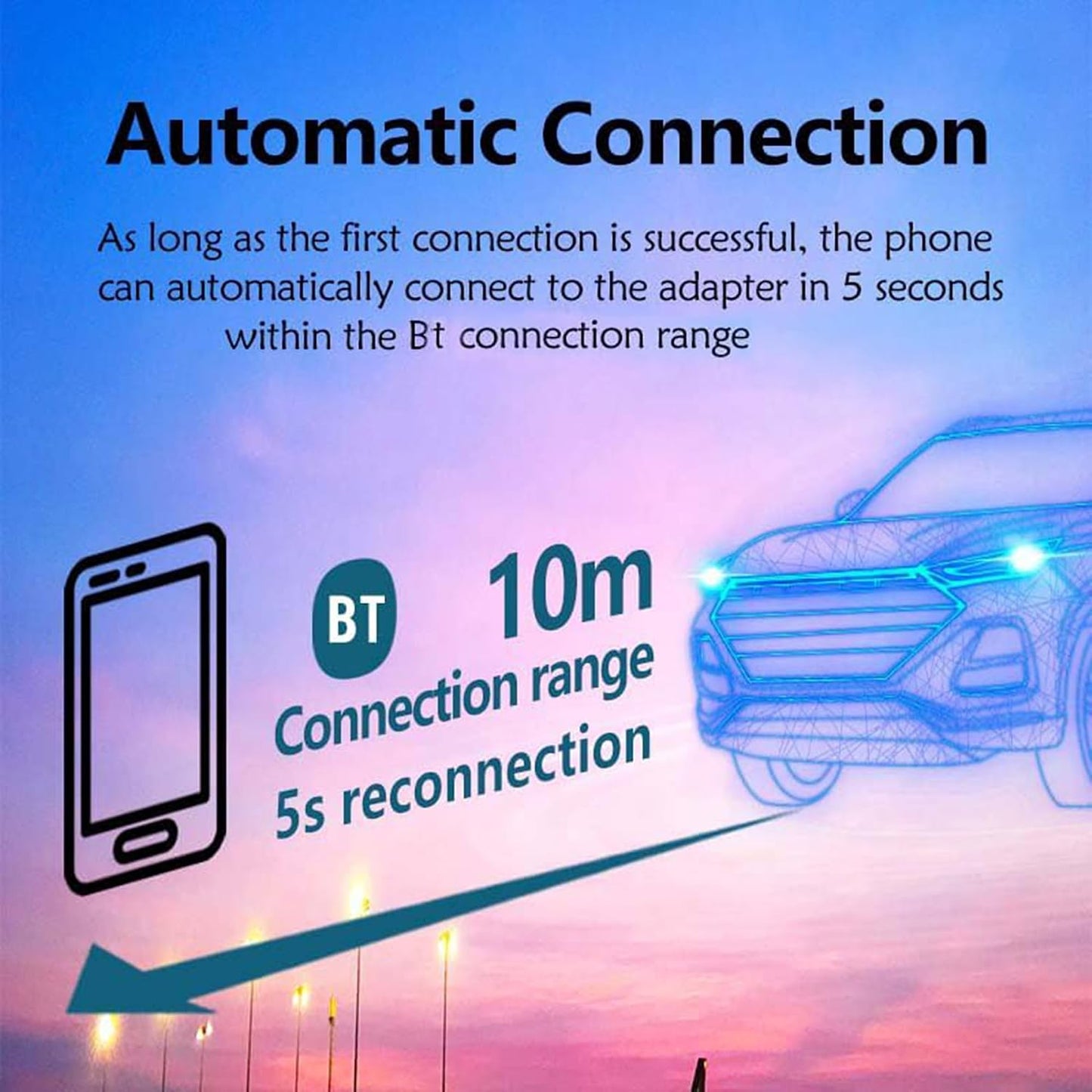 Wireless Carplay Mini Car Play Android Auto Adapter, Metal Design 2-in-1 Convert Wired to Wireless CarPlay Adapter,No Delay and Stable Control Mini Size With Extension USB-C&Type-C (Black)