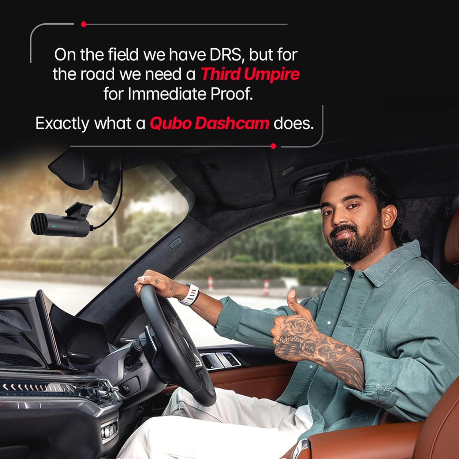 Qubo Car Dash Camera Pro X from Hero Group | 2MP FHD 1080p | Made in India Dashcam | Super Capacitor | WiFi | with Emergency Recording | Easy DIY Set Up | Up to 1TB SD Card Supported | (Space Grey)