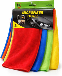 Car Towels for Cleaning and Drying, Multipurpose Auto Care Wash Cloth