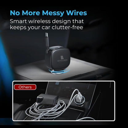 شاحن سيارة قابل للسحب 84 واط من بيناريز، شحن سريع مزدوج PD 33 واط، USB-C مع كيبل شاحن سيارة مدمج 80 سم، صغير للغاية، محول سيارة لايفون 15/16/17، سامسونج، ماك بوك وايربودز.