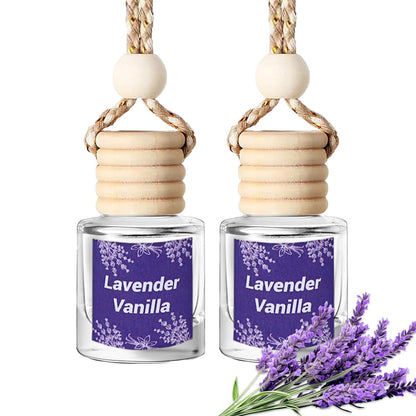 Car Air Freshener Hanging 2 Bottle, Essential Oil Diffuser for Car, Car Air Freshener Cute, Long Lasting Air Freshener for Car, air Fresheners for Women Men, Air Diffusers (whitesage)