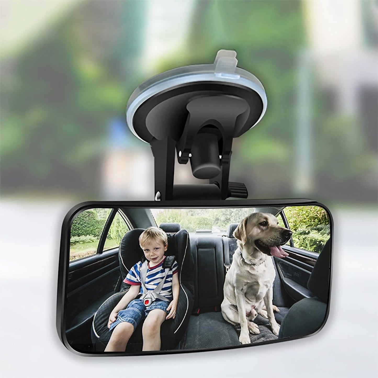 Baby Car Mirror Rear Facing,Universal Car Interior Rearview Baby Mirror Wide Angle Convex Mirror Clip-on & Suction Cup mirrors for Viewing Rear Passengers (clip &suction cup)