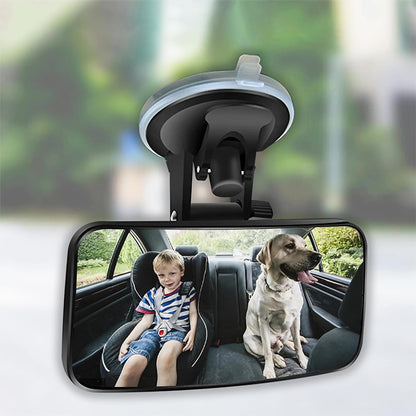 Baby Car Mirror Rear Facing,Universal Car Interior Rearview Baby Mirror Wide Angle Convex Mirror Clip-on & Suction Cup mirrors for Viewing Rear Passengers (clip &suction cup)