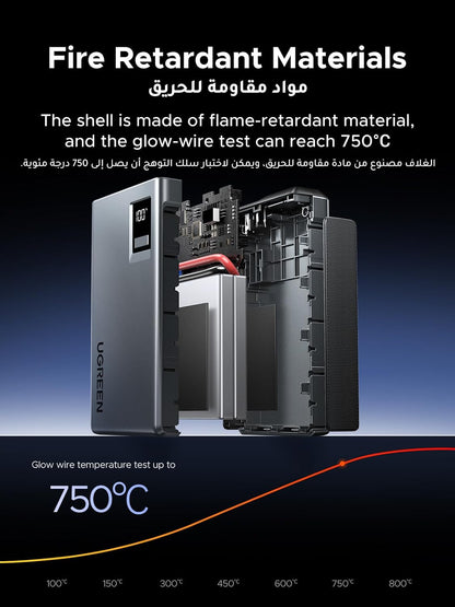 يوجرين 1000A باور بانك لسيارة القفز، 12000mAh المحمولة تعزيز البطارية مع كابلات القفز الذكية LED ضوء شاشة رقمية لمحركات البنزين 6.0 لتر 3.5 لتر الديزل والطوارئ