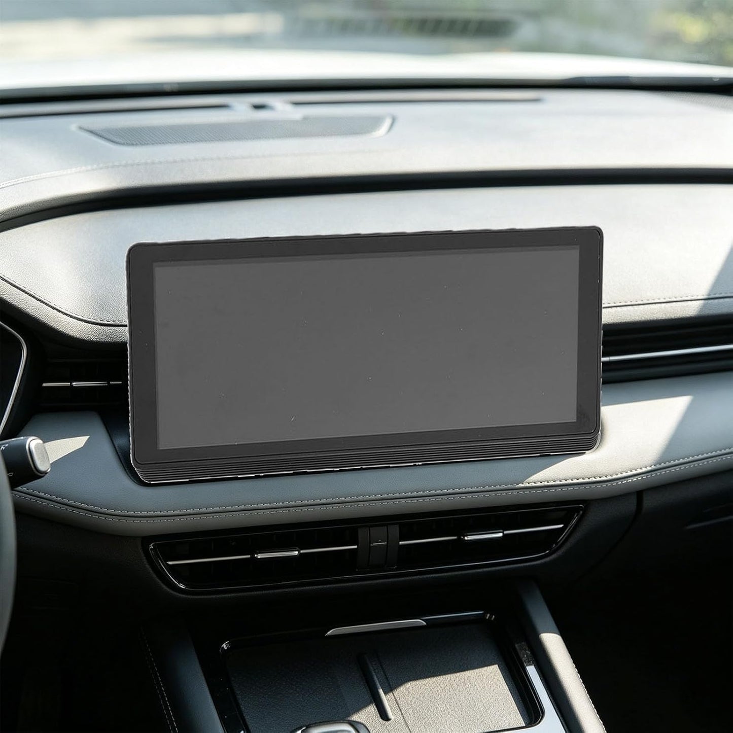 Denash 10.2" Car Play Screen for Car, Wireless Play & Android Auto Touchscreen Display, Voice Control GPS Navigation Bluetooth FM and Hands-Free Calling (Desktop + Suction Cup)