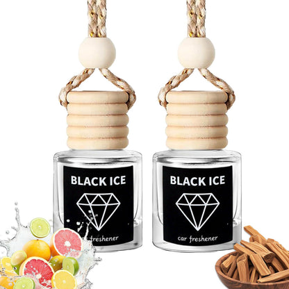 Car Air Freshener Hanging 2 Bottle, Essential Oil Diffuser for Car, Car Air Freshener Cute, Long Lasting Air Freshener for Car, air Fresheners for Women Men, Air Diffusers (whitesage)