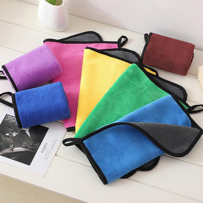 ECVV Microfiber Car Drying Towel for Car Cleaning and Detailing, Double Sided, Extra Thick Plush Lint Super Absorbent Detailing Towel for Car | Windows | Screen and Kitchen | 50 * 70cm | 1PIECE