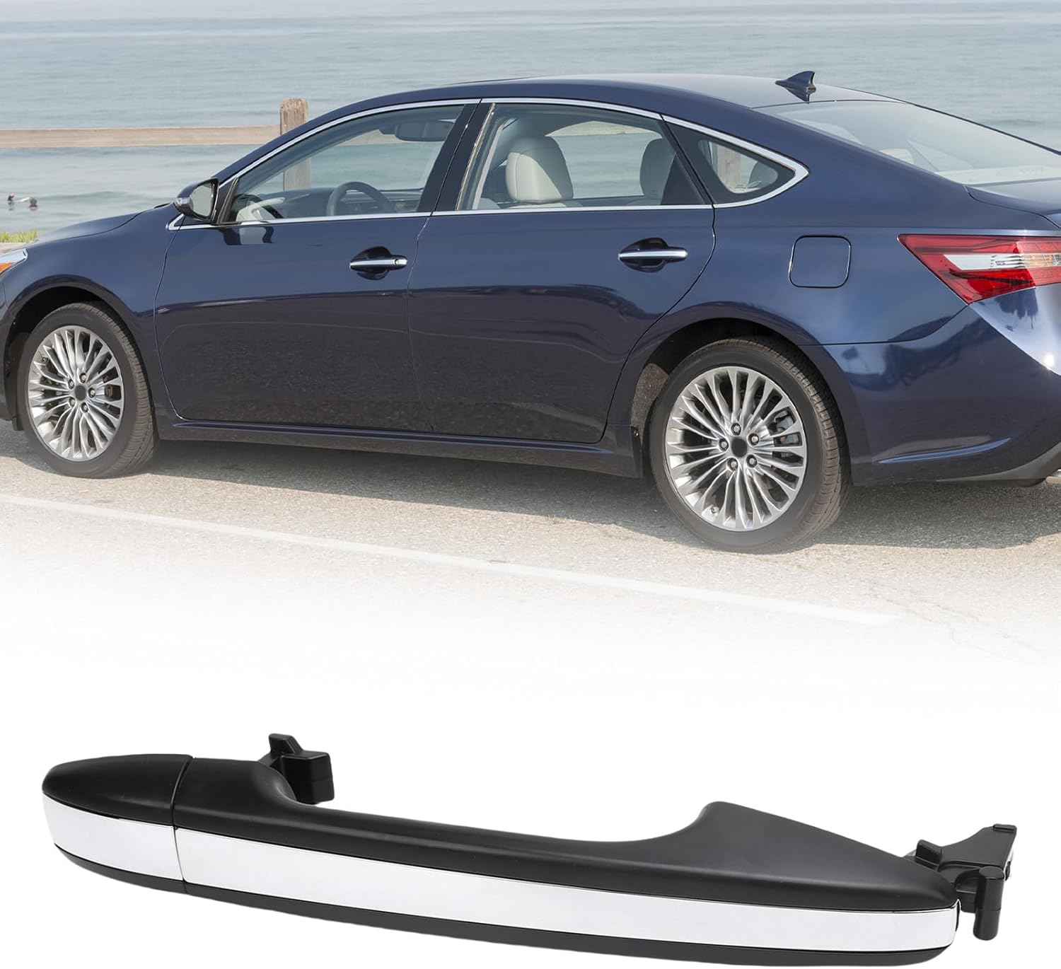 Ejoyous Car Exterior Door Handle, Fits Avalon 2013-2018/Venza 2009-2013, ABS Material Installation, OEM Standard Precision Crafted Durable, with Cover (Rear Right 15152062)