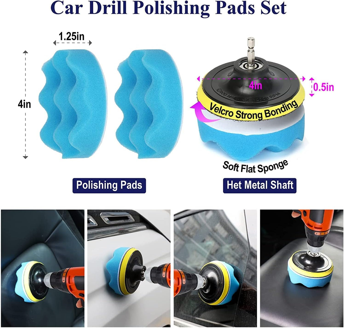22pcs Car Cleaning Kit,Car Detailing Kit Detailing Brush Set Car Wash Kit,Auto Detailing Drill Brush Set,Car Detailing Brushes for Cleaning Wheels,Dashboard,Interior,Exterior,Leather,Air Vents,Emblems