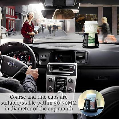 2 PCS Car Drink Holder, Air Vent Cup Holder for Cars Universal Adjustable Car Vehicle Cup Holder for Bottle, Thermos Cups, Beverage Cans,BLACK