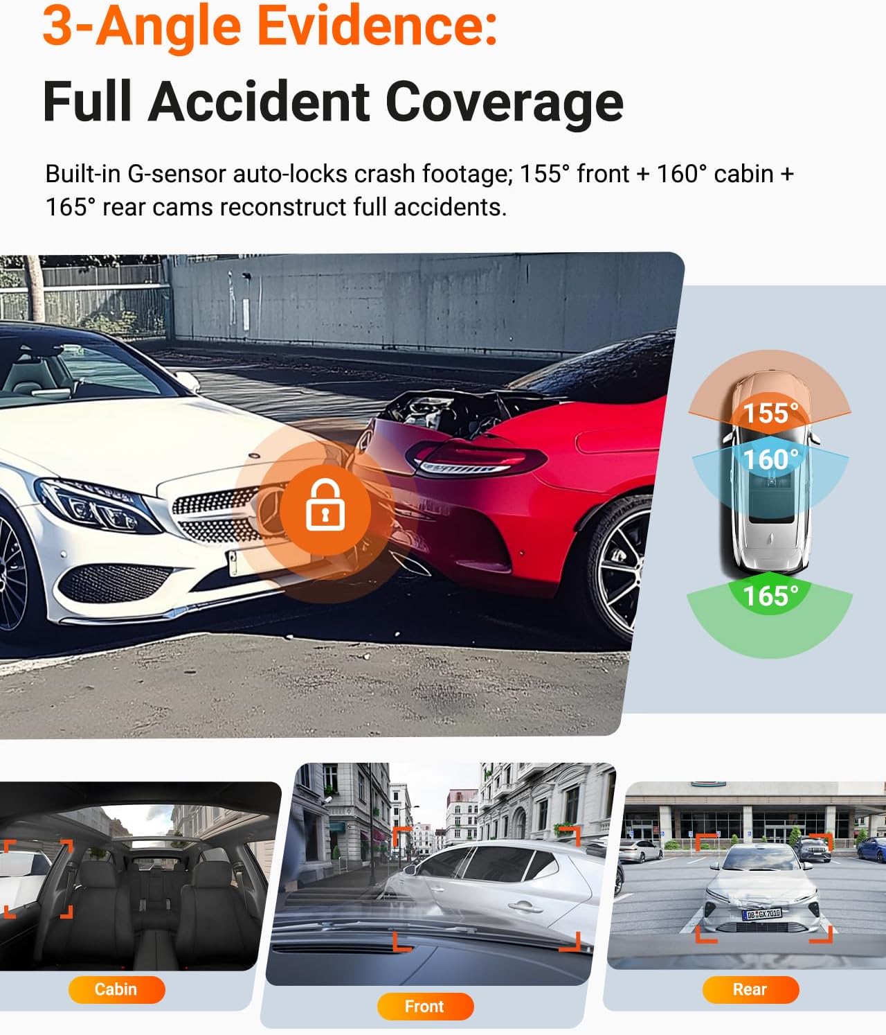 Vantrue N4 Pro S 4K 3 Channel Dash Cam w/Triple STARVIS 2, 4K+1080P+2.5K Front Inside Rear Dash Camera, HDR IR Night Vision, Voice Control, 24/7 Parking Mode, GPS, Wi-Fi, Support 1TB