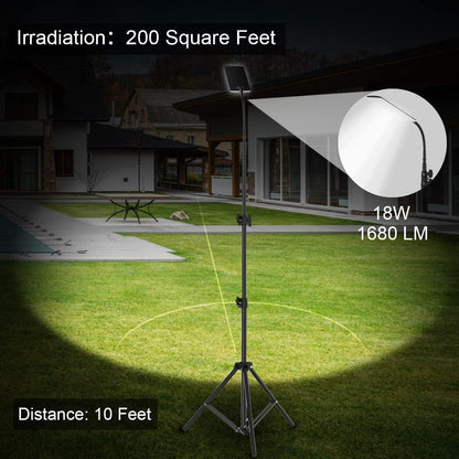 THE WHITE SHOP Portable Camping Lights, Work Lights With Stand,Telescoping Tripod Outdoor Light & Camp Light, Camping Hook Includes